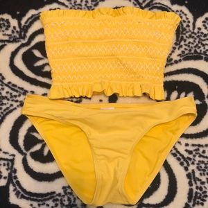 Yellow bathing suit